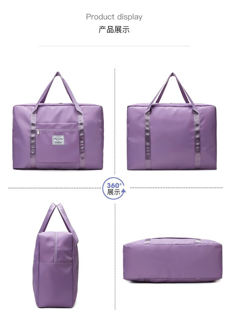 Large Capacity Travel Bag Coverable Handle Handbag Oxford Cloth Storage Bag Large Gym Bag Travel Bag Can Be Customized