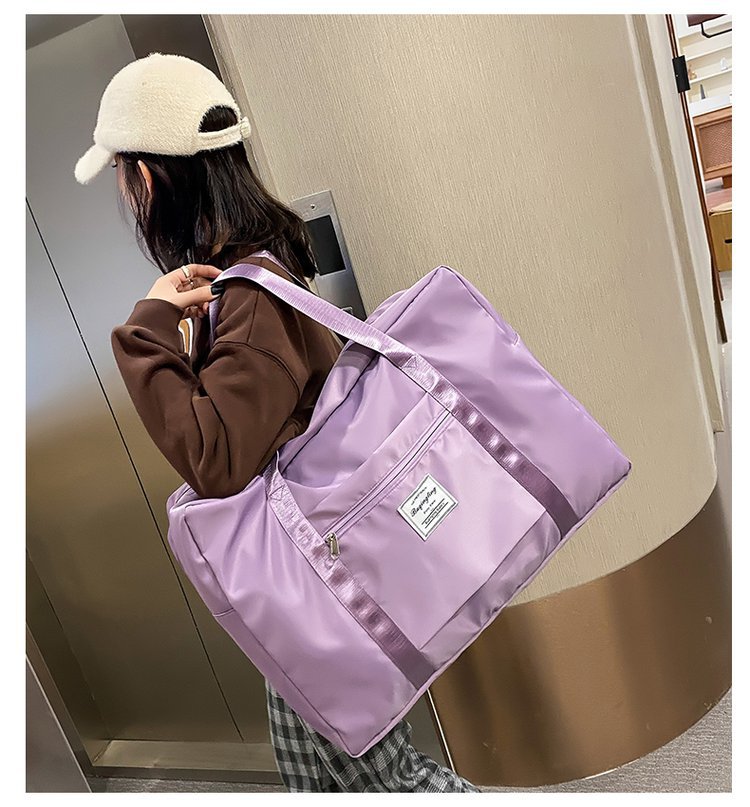 Large Capacity Travel Bag Coverable Handle Handbag Oxford Cloth Storage Bag Large Gym Bag Travel Bag Can Be Customized
