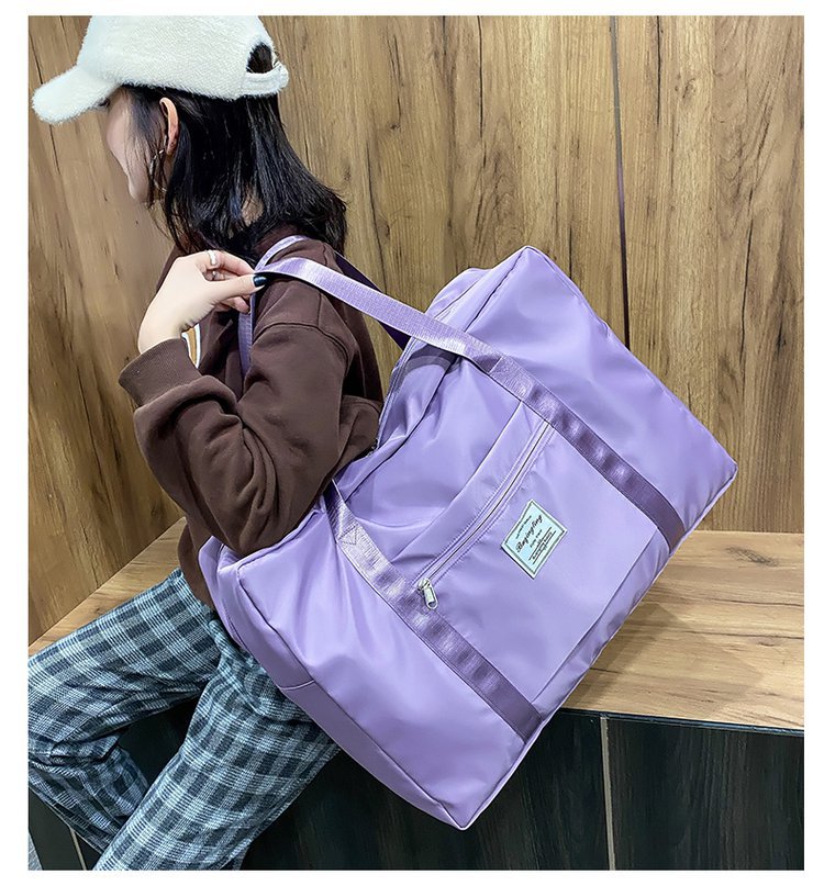 Large Capacity Travel Bag Coverable Handle Handbag Oxford Cloth Storage Bag Large Gym Bag Travel Bag Can Be Customized