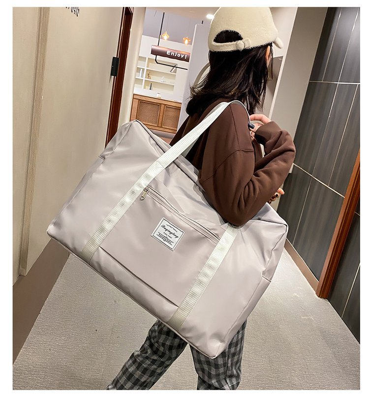 Large Capacity Travel Bag Coverable Handle Handbag Oxford Cloth Storage Bag Large Gym Bag Travel Bag Can Be Customized