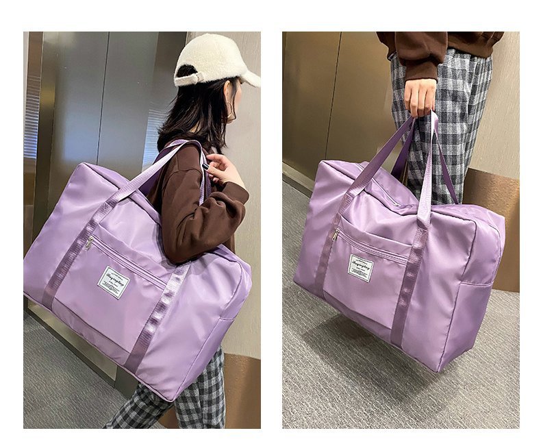 Large Capacity Travel Bag Coverable Handle Handbag Oxford Cloth Storage Bag Large Gym Bag Travel Bag Can Be Customized