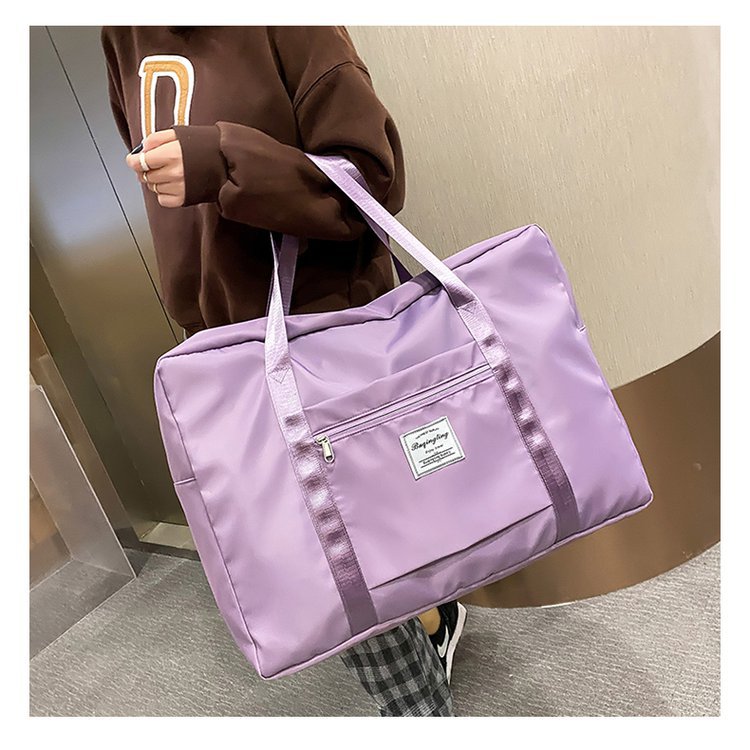 Large Capacity Travel Bag Coverable Handle Handbag Oxford Cloth Storage Bag Large Gym Bag Travel Bag Can Be Customized