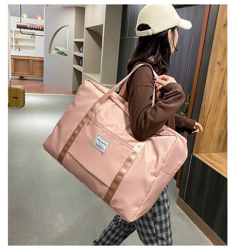 Large Capacity Travel Bag Coverable Handle Handbag Oxford Cloth Storage Bag Large Gym Bag Travel Bag Can Be Customized
