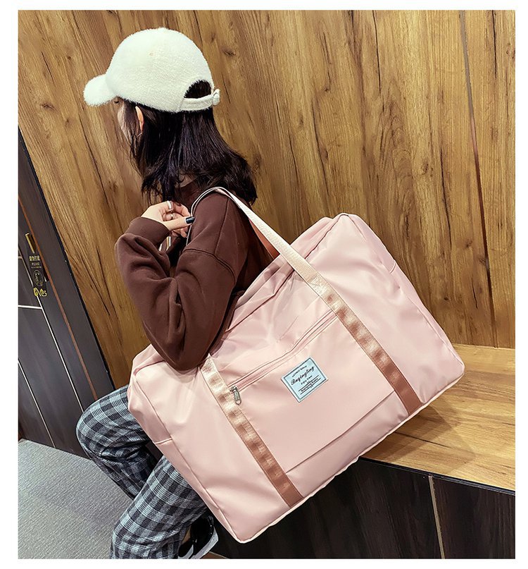 Large Capacity Travel Bag Coverable Handle Handbag Oxford Cloth Storage Bag Large Gym Bag Travel Bag Can Be Customized