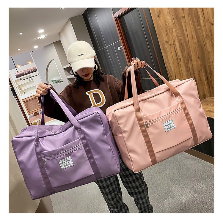 Large Capacity Travel Bag Coverable Handle Handbag Oxford Cloth Storage Bag Large Gym Bag Travel Bag Can Be Customized