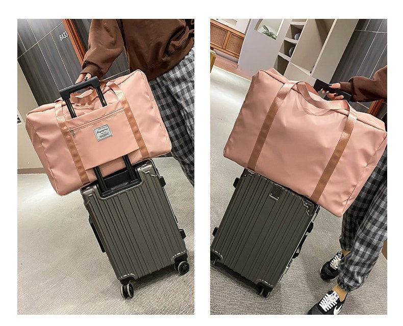 Large Capacity Travel Bag Coverable Handle Handbag Oxford Cloth Storage Bag Large Gym Bag Travel Bag Can Be Customized