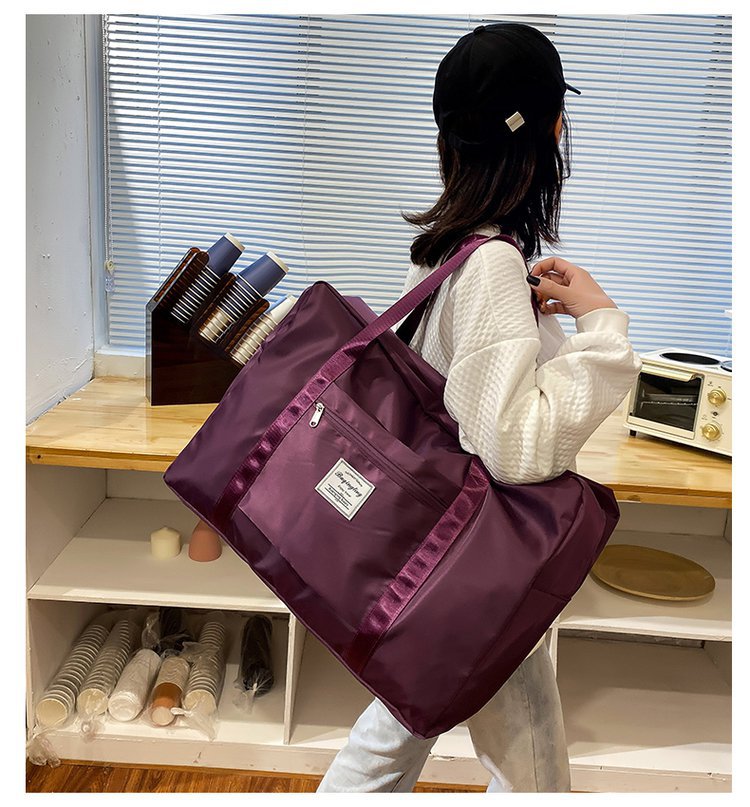 Large Capacity Travel Bag Coverable Handle Handbag Oxford Cloth Storage Bag Large Gym Bag Travel Bag Can Be Customized