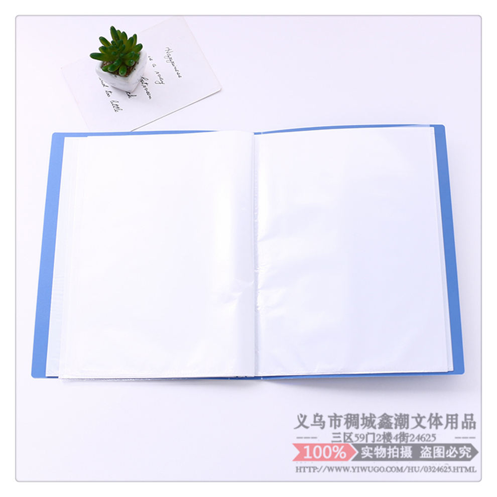 A4 Info Booklet Folder Multilayer Transparent Insert Book Clip Test Paper Storage Bag Office Supplies Students Sheet Music Folder