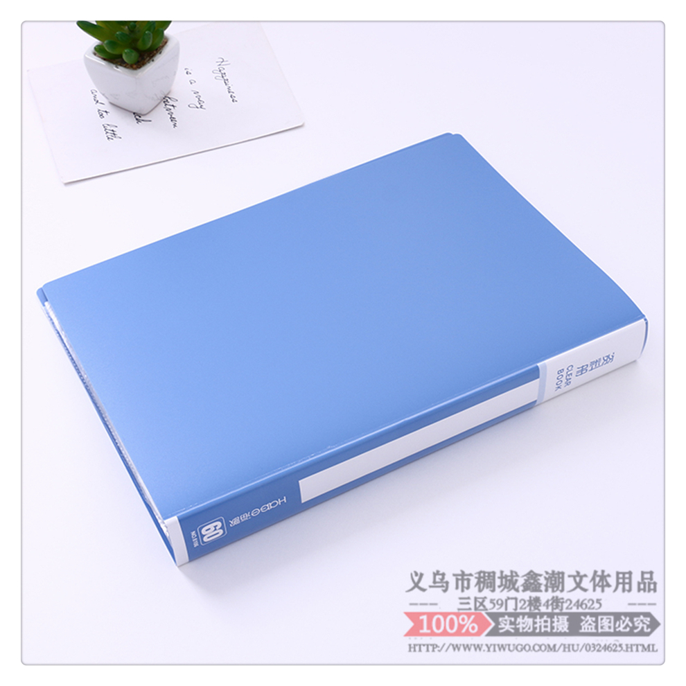 A4 Info Booklet Folder Multilayer Transparent Insert Book Clip Test Paper Storage Bag Office Supplies Students Sheet Music Folder