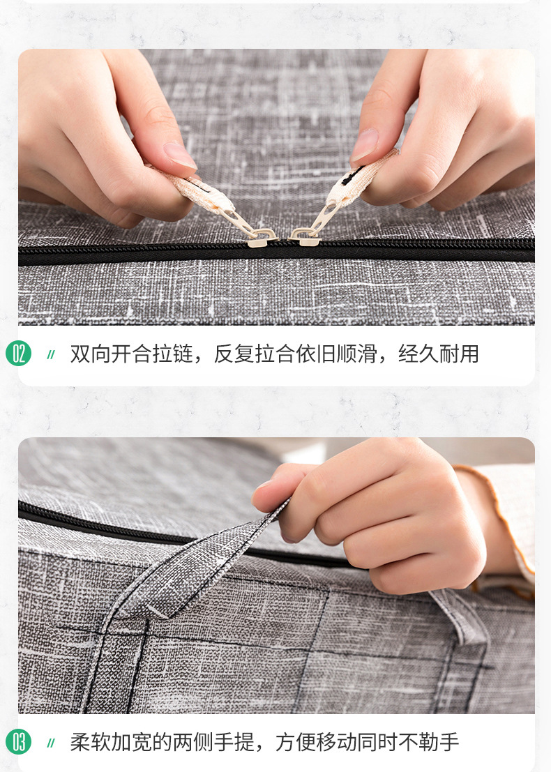 Cloth Storage Box Non-Woven Folding Wardrobe Steel Frame Storage Box Clothes Quilt Organizing Storage Box Storage Bag