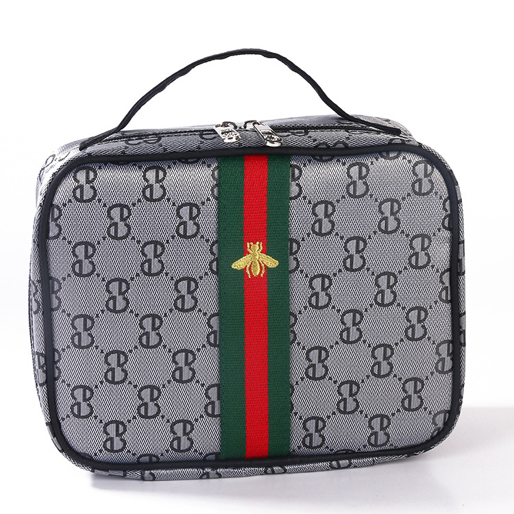 of the new embroidery multifunctional cosmetics jewelry storage bag largecapacity travel bag waterproof wash gargle bag