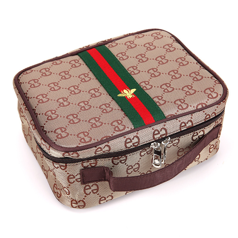 of the new embroidery multifunctional cosmetics jewelry storage bag largecapacity travel bag waterproof wash gargle bag