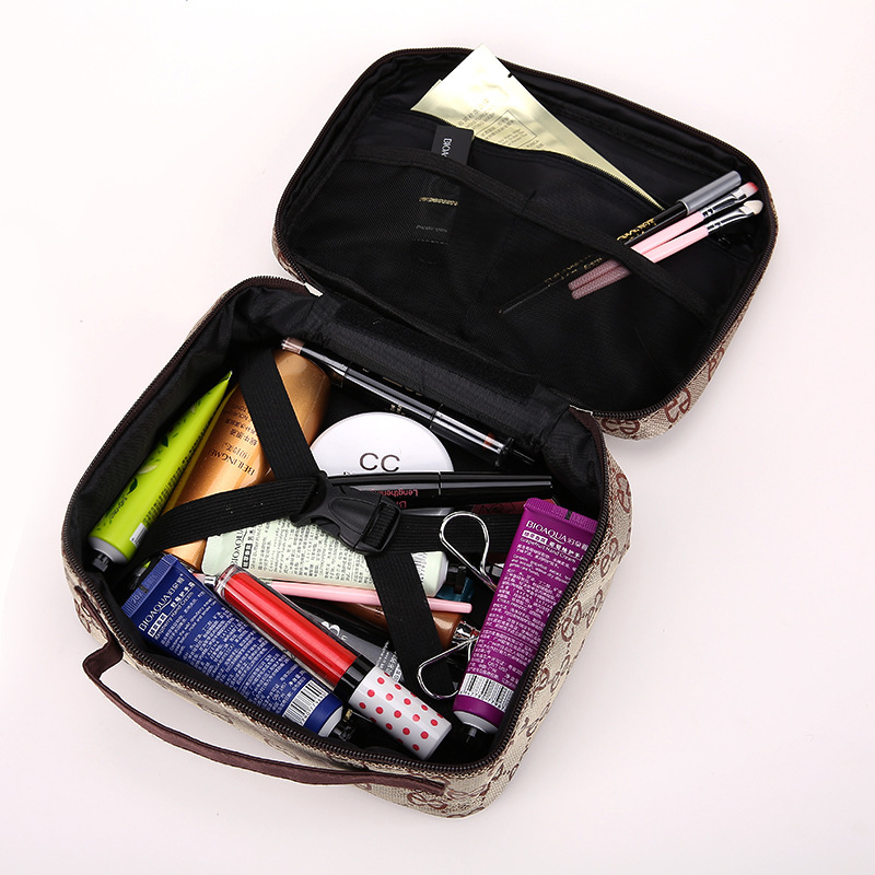 of the new embroidery multifunctional cosmetics jewelry storage bag largecapacity travel bag waterproof wash gargle bag