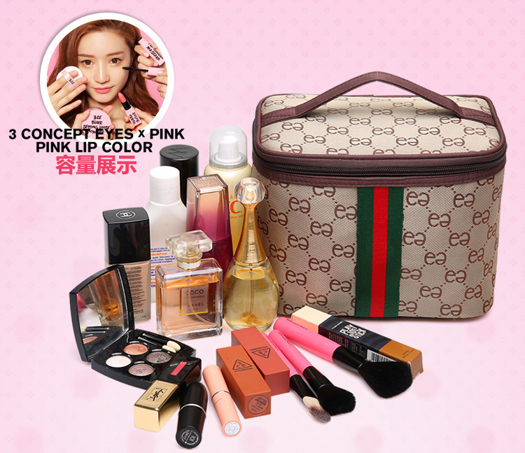 Korean Style New Portable Cosmetic Bag Large Capacity Storage Bag for Women Travel Cosmetic Case Simple Wash Bag Wholesale