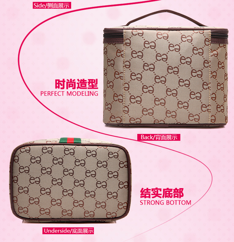 Korean Style New Portable Cosmetic Bag Large Capacity Storage Bag for Women Travel Cosmetic Case Simple Wash Bag Wholesale