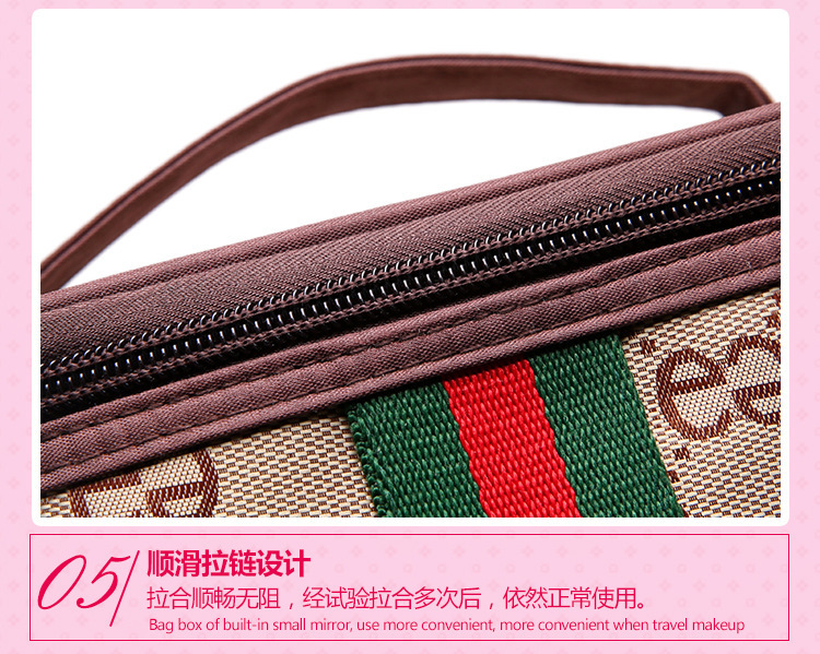 Korean Style New Portable Cosmetic Bag Large Capacity Storage Bag for Women Travel Cosmetic Case Simple Wash Bag Wholesale