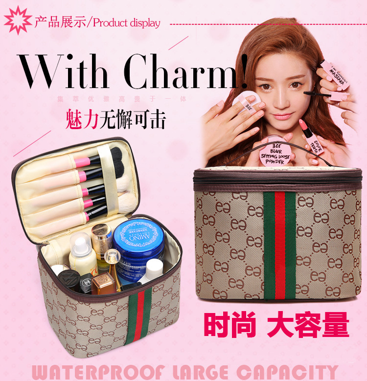 Korean Style New Portable Cosmetic Bag Large Capacity Storage Bag for Women Travel Cosmetic Case Simple Wash Bag Wholesale