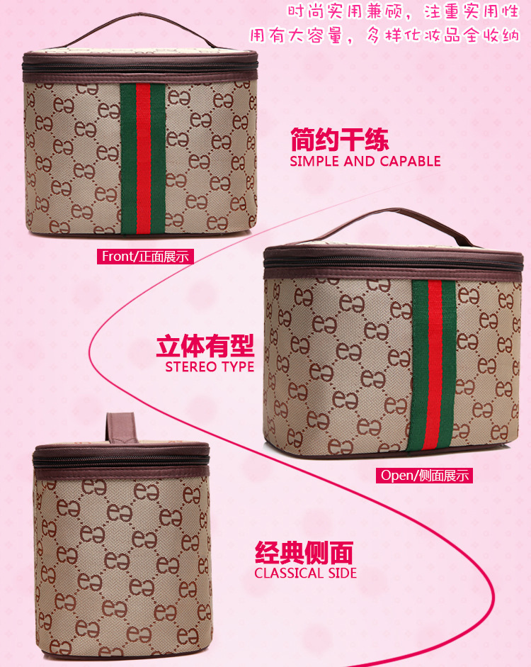 Korean Style New Portable Cosmetic Bag Large Capacity Storage Bag for Women Travel Cosmetic Case Simple Wash Bag Wholesale