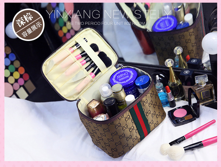 Korean Style New Portable Cosmetic Bag Large Capacity Storage Bag for Women Travel Cosmetic Case Simple Wash Bag Wholesale