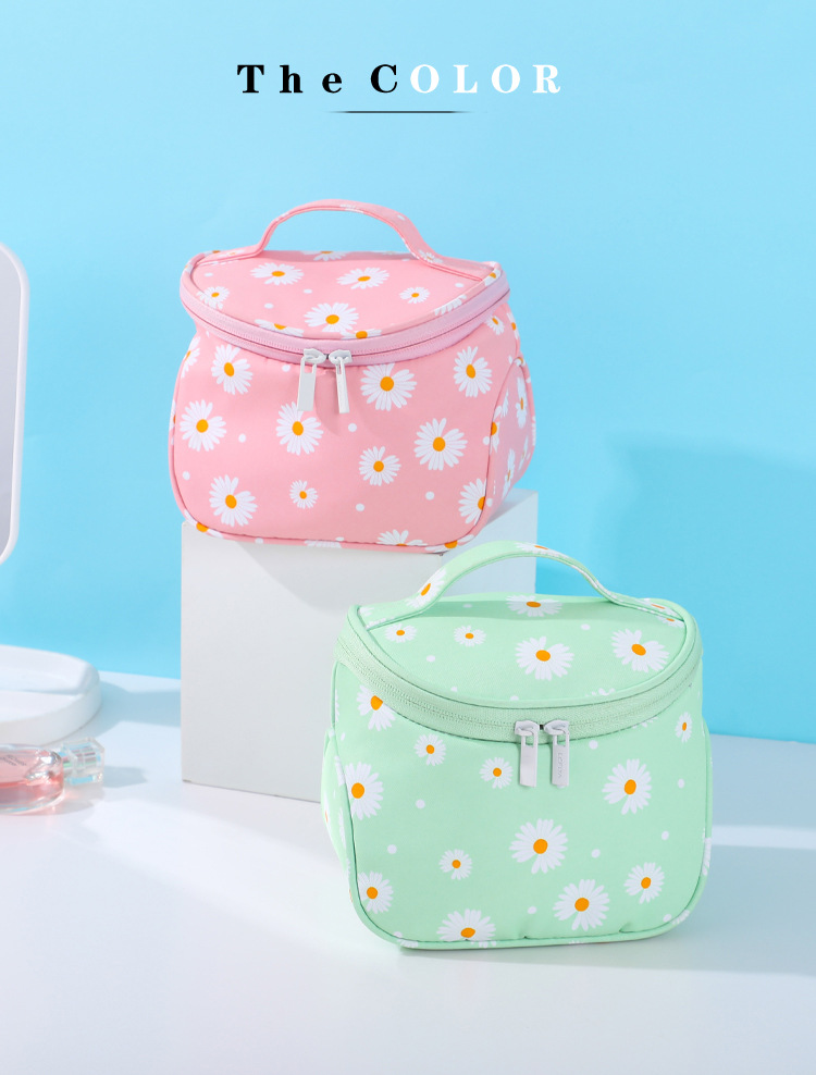 2020 New Korean Style Little Daisy Printing Storage Bag Plain Large Capacity Portable Portable Toiletry Bag Female Cosmetic Bag 2020 New Korean Style Little Daisy Printing Storage Bag Plain Large Capacity Portable Portable Toiletry Bag Female Cosmetic Bag