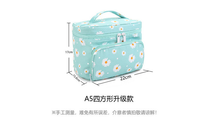 2020 New Korean Style Little Daisy Printing Storage Bag Plain Large Capacity Portable Portable Toiletry Bag Female Cosmetic Bag 2020 New Korean Style Little Daisy Printing Storage Bag Plain Large Capacity Portable Portable Toiletry Bag Female Cosmetic Bag