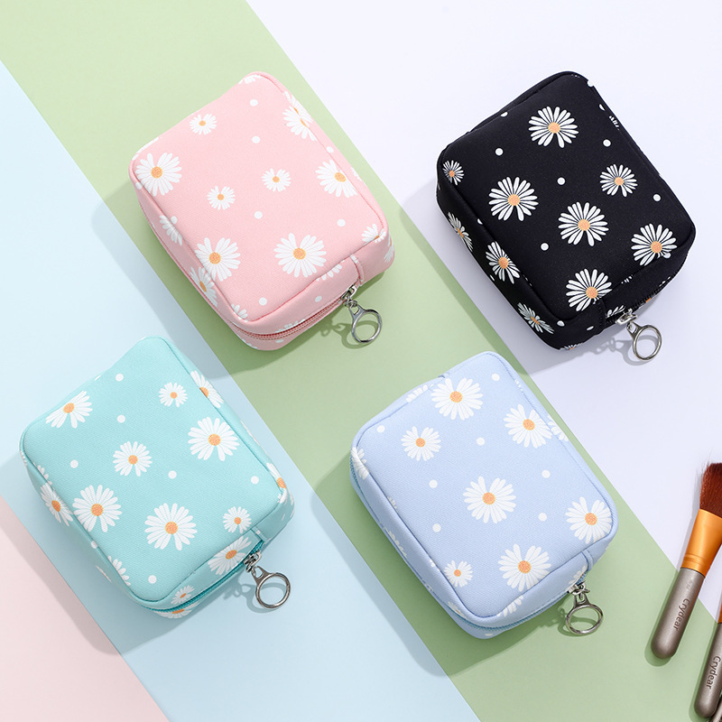 Sanitary Pads Sanitary Napkin Storage Bag Large Capacity Cosmetic Bag Girl Heart Student Online Red Convenient Physiological Period Sanitary Napkin Bag