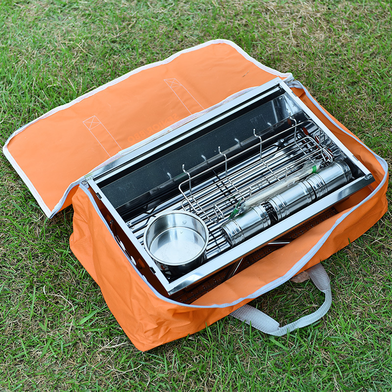 Accessories and accessories are orange storage bag Grill portable barbecue tools