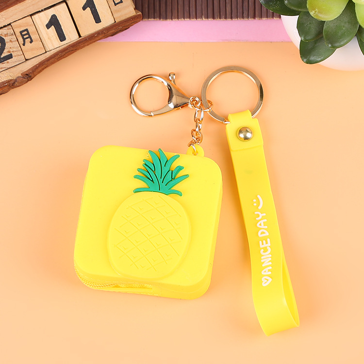 Korean Earphone Bag Coin Purse Silicone PVC Cartoon Storage Bag Lady Cute Cartoon Change Purse in Stock Wholesale