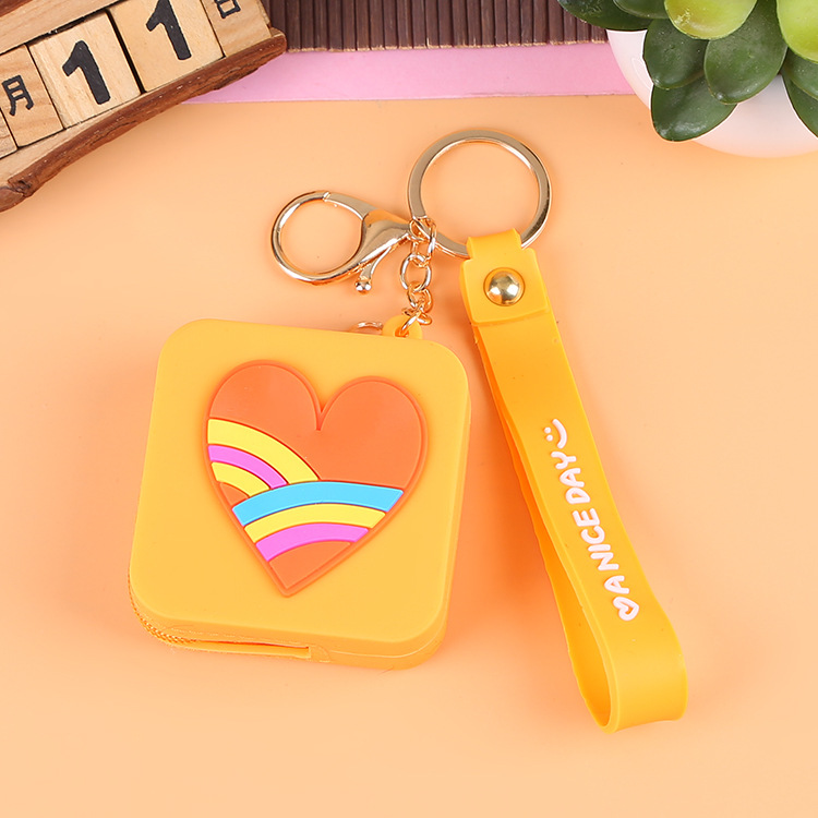 Korean Earphone Bag Coin Purse Silicone PVC Cartoon Storage Bag Lady Cute Cartoon Change Purse in Stock Wholesale