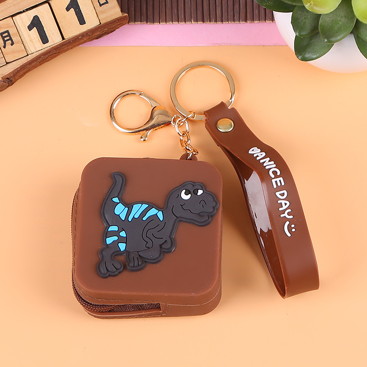 Korean Earphone Bag Coin Purse Silicone PVC Cartoon Storage Bag Lady Cute Cartoon Change Purse in Stock Wholesale
