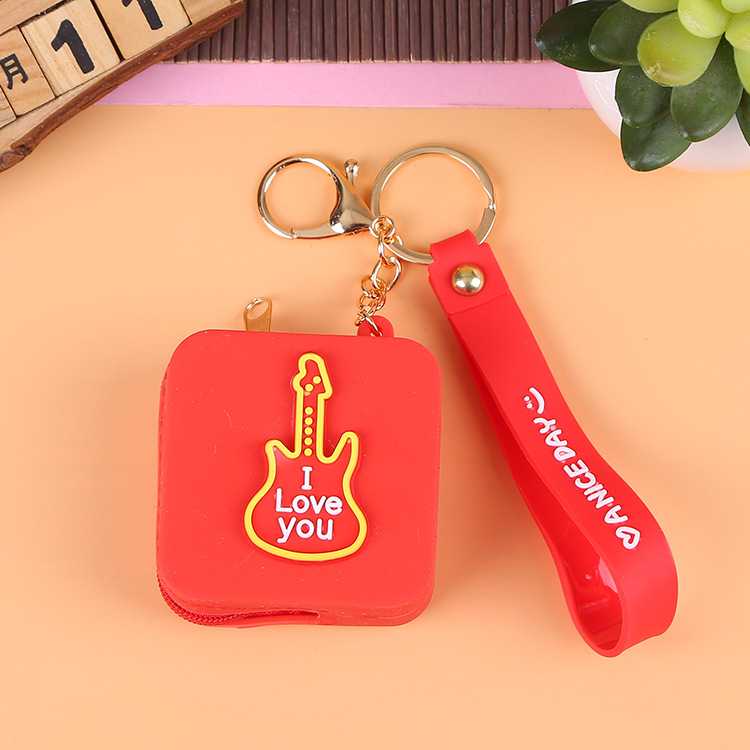 Korean Earphone Bag Coin Purse Silicone PVC Cartoon Storage Bag Lady Cute Cartoon Change Purse in Stock Wholesale