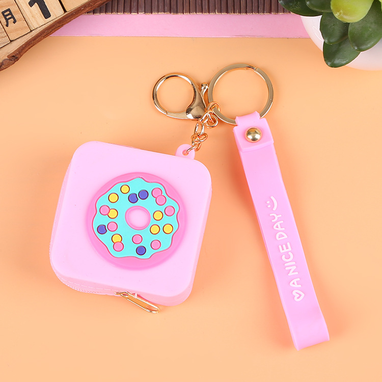 Korean Earphone Bag Coin Purse Silicone PVC Cartoon Storage Bag Lady Cute Cartoon Change Purse in Stock Wholesale