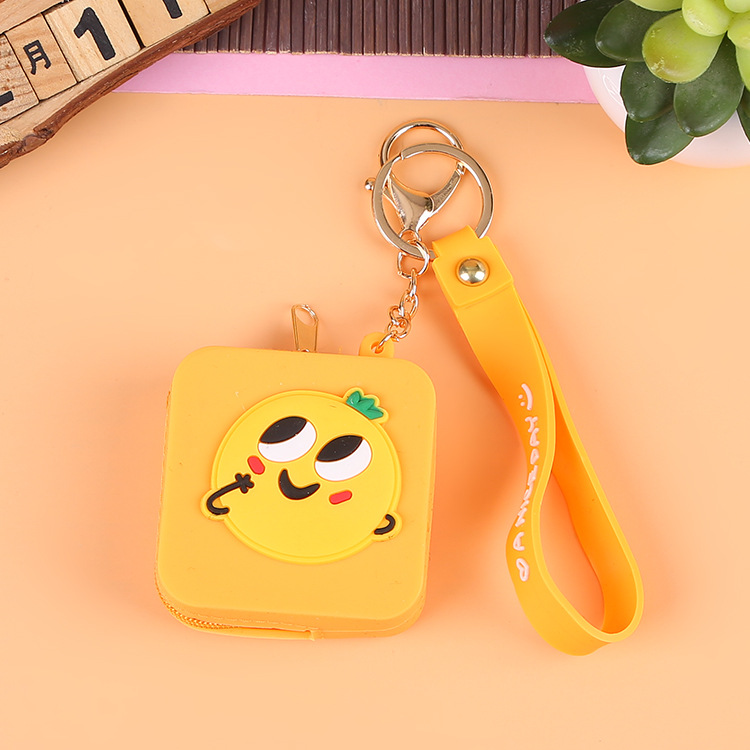 Korean Earphone Bag Coin Purse Silicone PVC Cartoon Storage Bag Lady Cute Cartoon Change Purse in Stock Wholesale