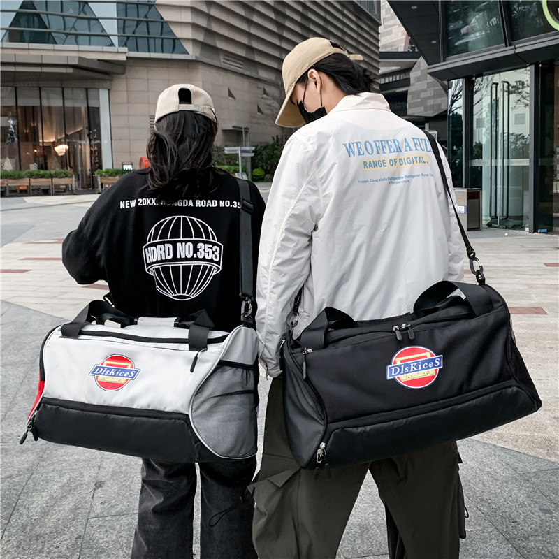 Wholesale Manufacturers Contrast Color Portable Travel One Shoulder Bag Short-Distance Storage Bag Large Capacity Handbag Customizable Logo