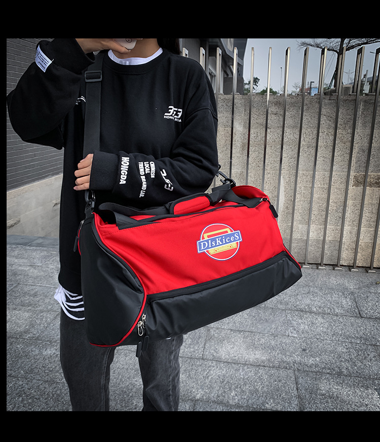 Wholesale Manufacturers Contrast Color Portable Travel One Shoulder Bag Short-Distance Storage Bag Large Capacity Handbag Customizable Logo Wholesale Manufacturers Contrast Color Portable Travel One Shoulder Bag Short-Distance Storage Bag Large Capacity Handbag Customizable Logo