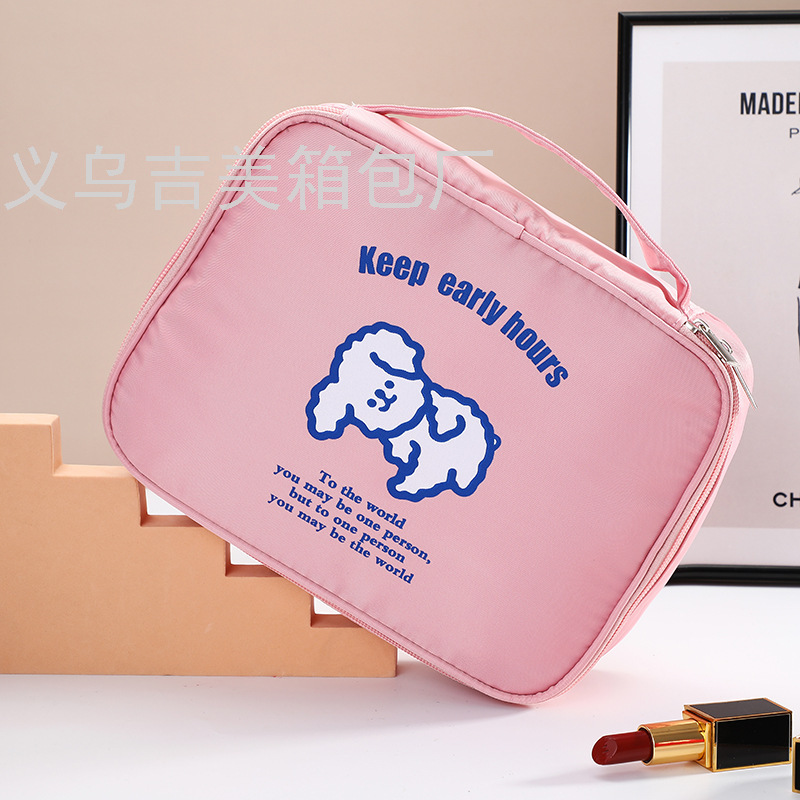 INS Cartoon Portable Large Capacity Cosmetic Bag Multi-Functional Portable Cosmetics Storage Bag Travel Waterproof Buggy