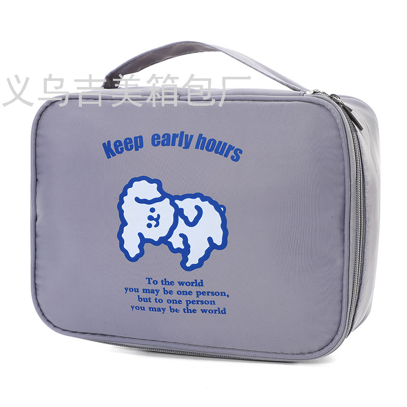 INS Cartoon Portable Large Capacity Cosmetic Bag Multi-Functional Portable Cosmetics Storage Bag Travel Waterproof Buggy