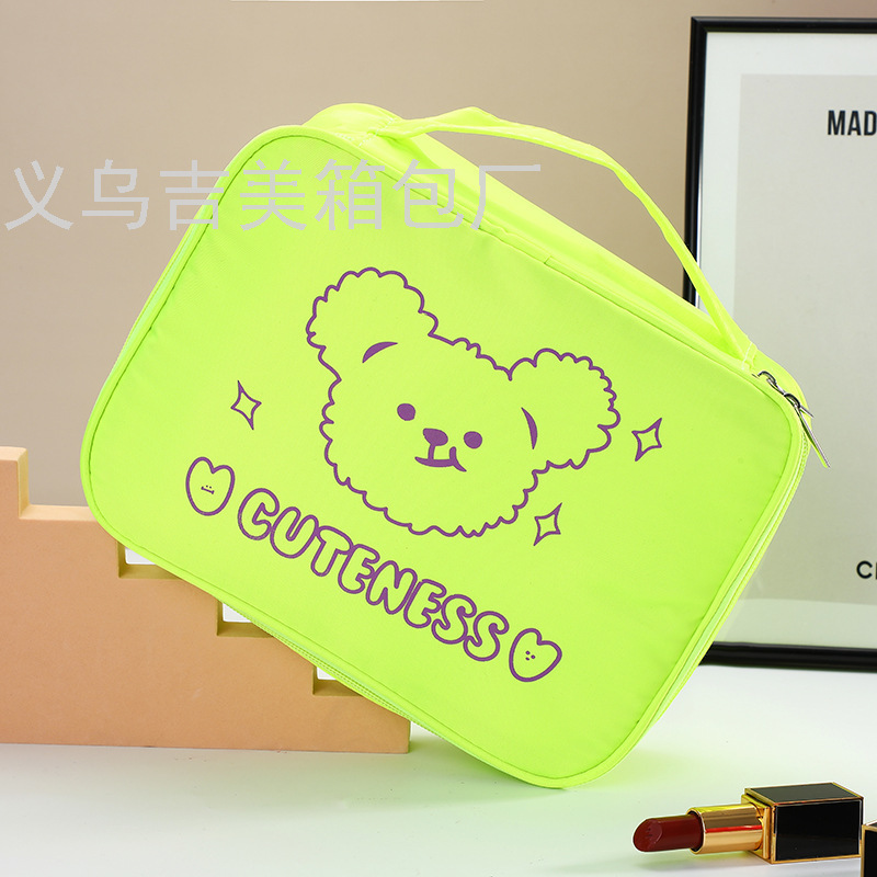 INS Cartoon Portable Large Capacity Cosmetic Bag Multi-Functional Portable Cosmetics Storage Bag Travel Waterproof Buggy INS Cartoon Portable Large Capacity Cosmetic Bag Multi-Functional Portable Cosmetics Storage Bag Travel Waterproof Buggy