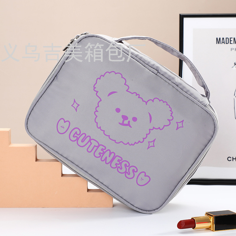 INS Cartoon Portable Large Capacity Cosmetic Bag Multi-Functional Portable Cosmetics Storage Bag Travel Waterproof Buggy INS Cartoon Portable Large Capacity Cosmetic Bag Multi-Functional Portable Cosmetics Storage Bag Travel Waterproof Buggy