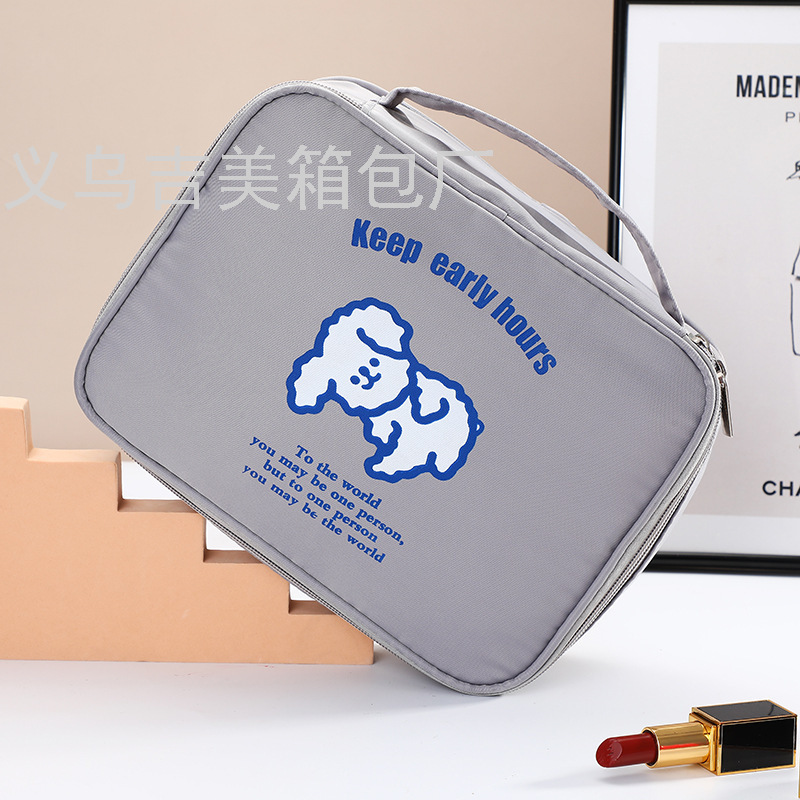 INS Cartoon Portable Large Capacity Cosmetic Bag Multi-Functional Portable Cosmetics Storage Bag Travel Waterproof Buggy INS Cartoon Portable Large Capacity Cosmetic Bag Multi-Functional Portable Cosmetics Storage Bag Travel Waterproof Buggy