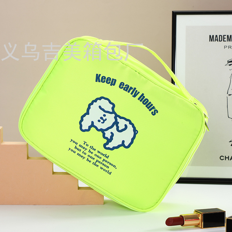 INS Cartoon Portable Large Capacity Cosmetic Bag Multi-Functional Portable Cosmetics Storage Bag Travel Waterproof Buggy INS Cartoon Portable Large Capacity Cosmetic Bag Multi-Functional Portable Cosmetics Storage Bag Travel Waterproof Buggy