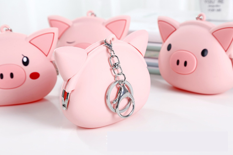 Piggy Silicone Coin Purse Three-Dimensional Student Children Cartoon Small Change Storage Bag New Silicone Coin Bag