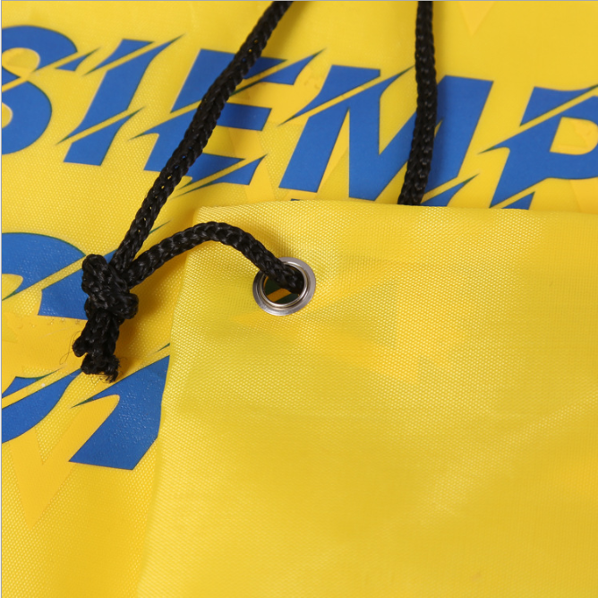 Logo advertising bundle pocket drawstring storage bag double shoulder drawstring backpack bag custom