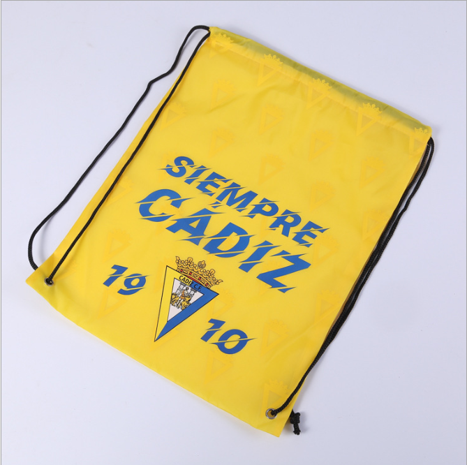 Logo advertising bundle pocket drawstring storage bag double shoulder drawstring backpack bag custom