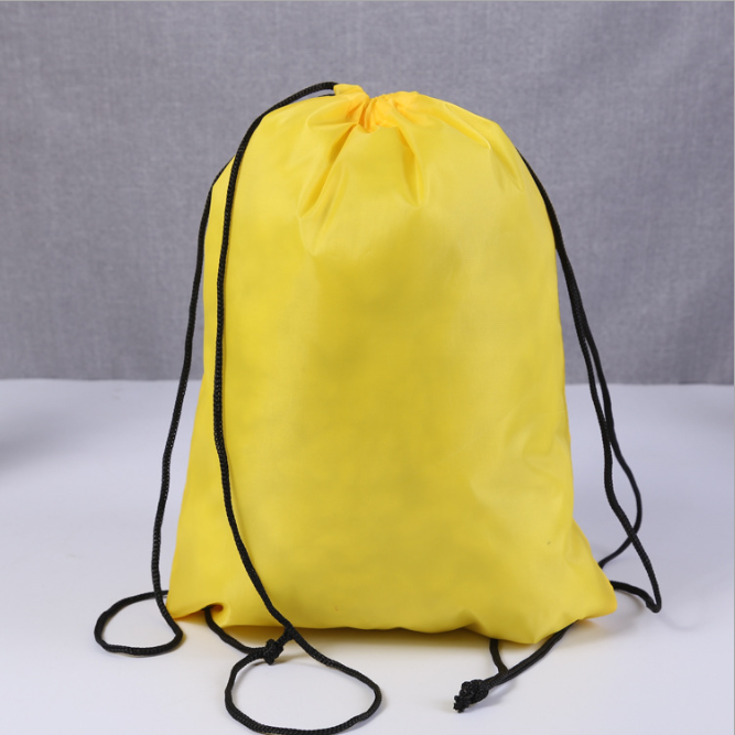 Logo advertising bundle pocket drawstring storage bag double shoulder drawstring backpack bag custom