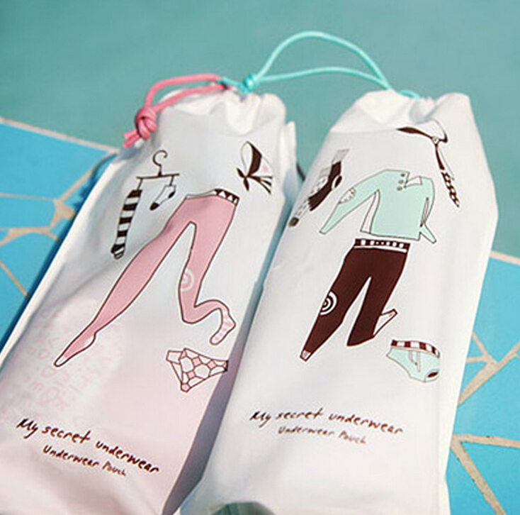 Creative storage bag cartoon underwear underwear storage bag finishing universal travel bag bags