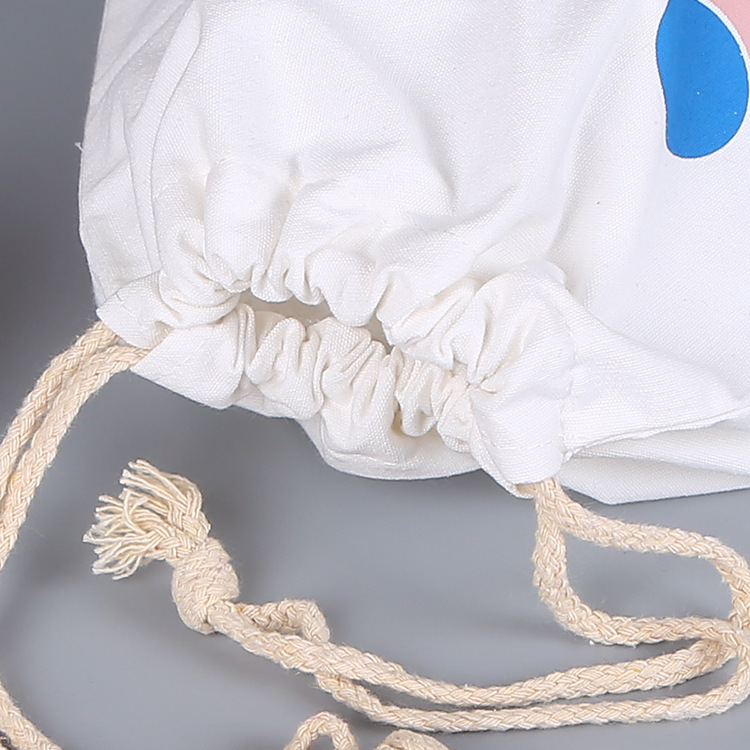 Fashion Cotton Drawstring Pocket Drawstring Drawstring Pouch Canvas Jewelry Storage Bag Printable Logo