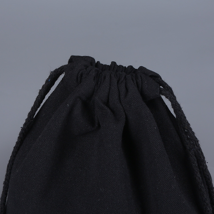 Fashion Cotton Drawstring Pocket Drawstring Drawstring Pouch Canvas Jewelry Storage Bag Printable Logo