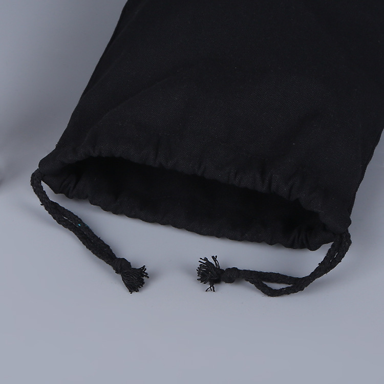 Fashion Cotton Drawstring Pocket Drawstring Drawstring Pouch Canvas Jewelry Storage Bag Printable Logo