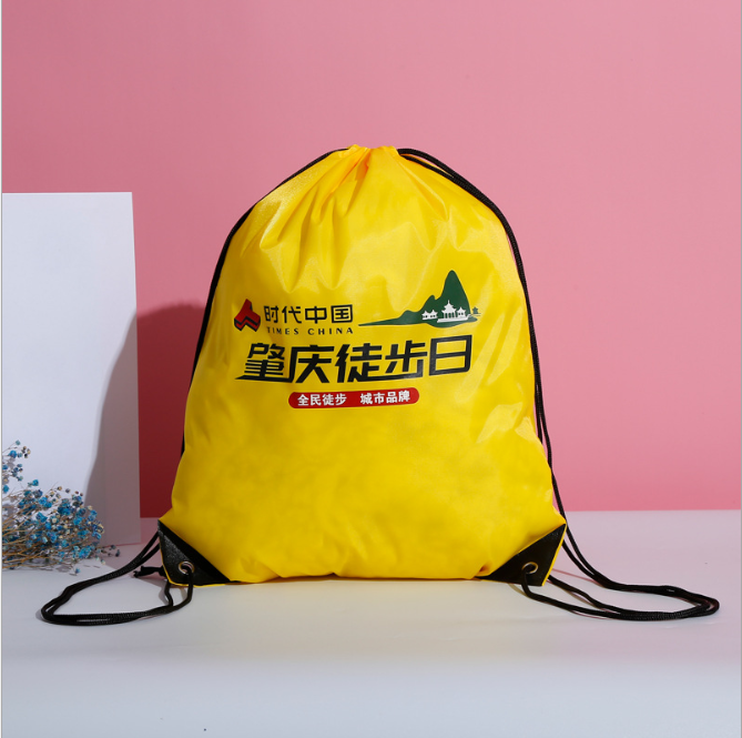 Manufacturer&#039;s custom polyester bundle pocket drawstring storage bag advertising printing bag Oxford bag printed logo